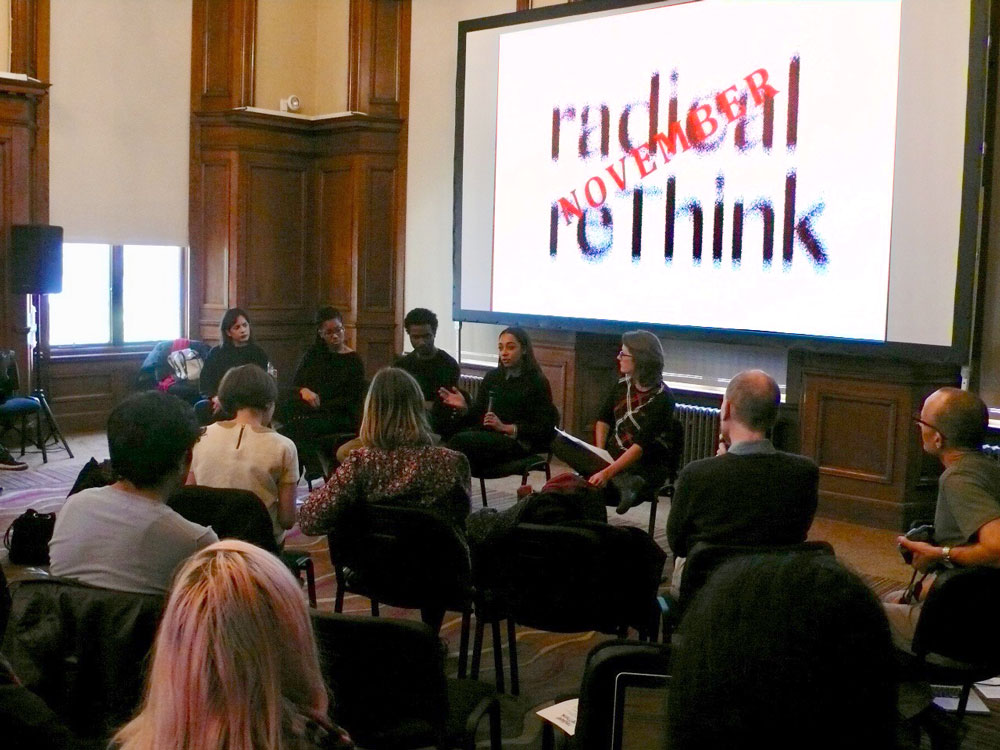 radical reThink&#039;s NOVEMBER at Chelsea College of Art (photograph by SE Barnet)