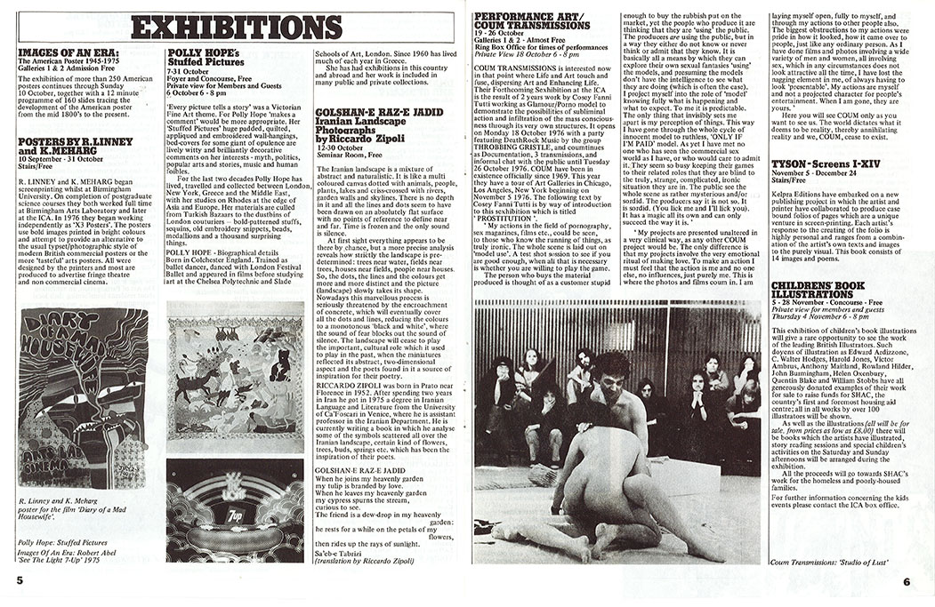 Prostution preview in ICA Bulletin for Oct/Dec 1976