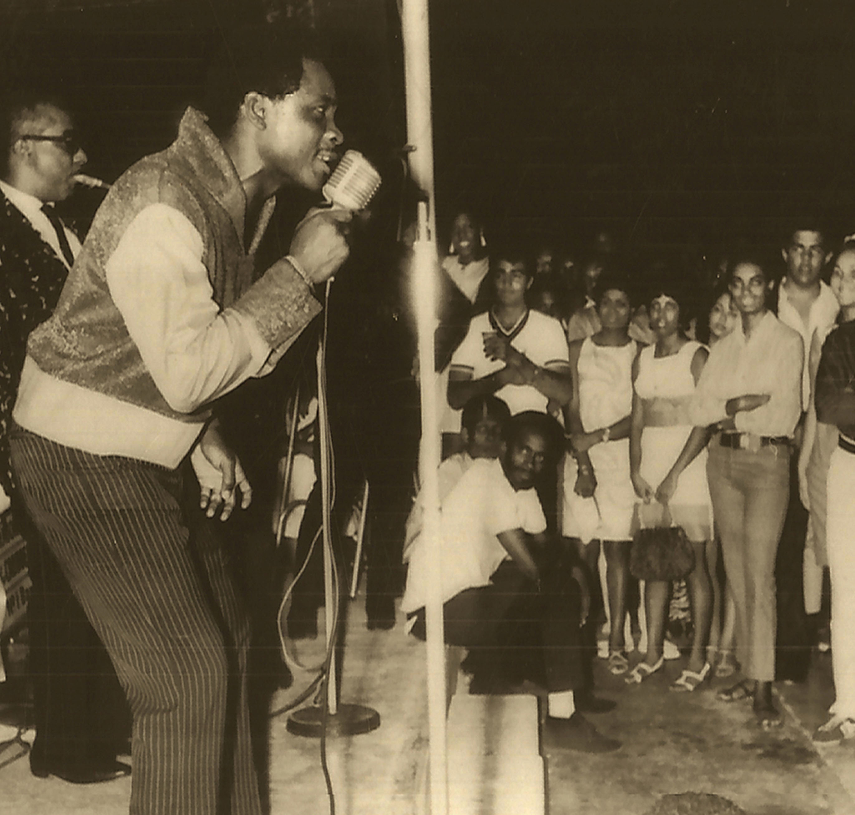 Mighty Sparrow performing, mid-late 50s (courtesy Calypso Dreams) 
