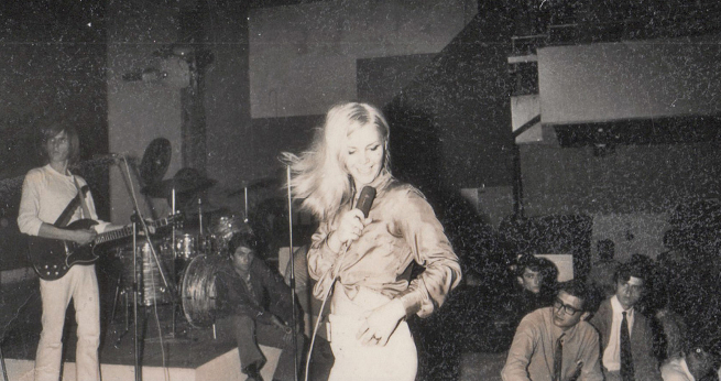 Singer Patty Pravo at the Piper Club.