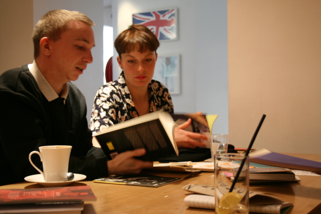The ICA’s Peter Willis discussed zine production with MA in the Contemporary student Charlotte Mann.