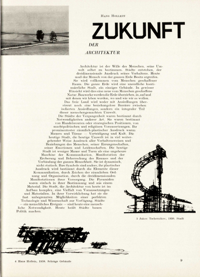 Bau: Magazine for Architecture and Town Planning, issue 1, 1965. Published by Zentralvereinigung der Architekten Österreichs. Courtesy the artists and estates