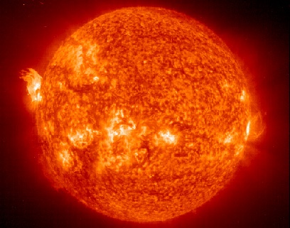 Image: sun eruptions