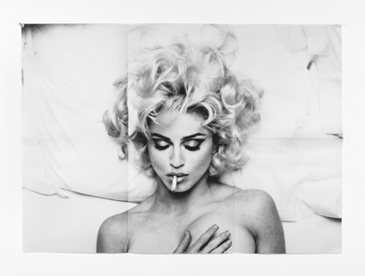 Anne Collier, Folded Madonna Poster (Steven Meisel), 2007. Courtesy the artist and Corvi-Mora, London.