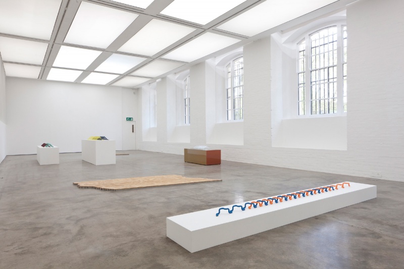 Tauba Auerbach, installation view of The New Ambidextrous Universe, 2014. Photo: Paul Knight