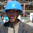 Photo: Olympic contruction worker, Beijing.