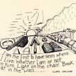 Philip Guston, <cite>I am the First</cite>. Ink on paper. 19 x 24 inches. &copy; Philip Guston and Clark Coolidge. Courtesy McKee Gallery, New York